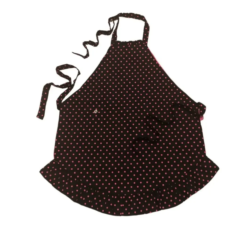 Handmade Reversible Polka Dot Apron w/Attachable Dishtowel